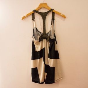 Silky Geometric Print Halter Back Top